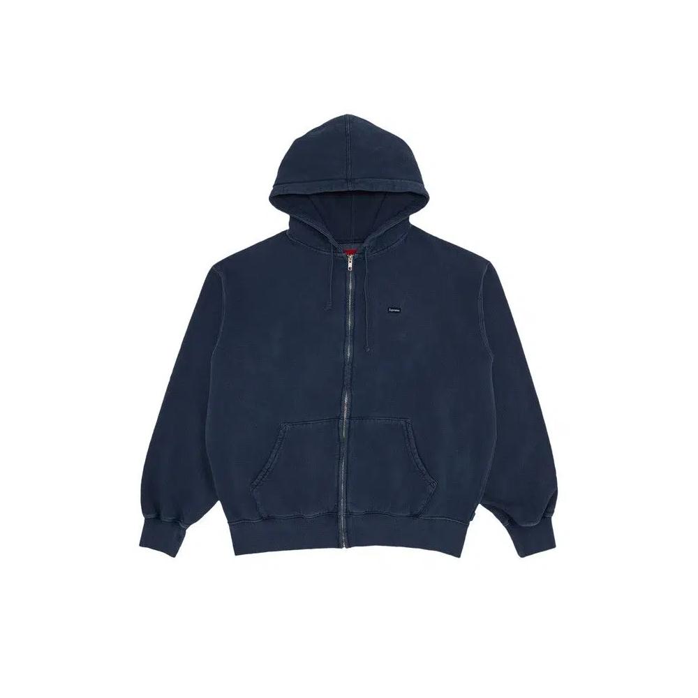 Худи Supreme Overdyed Small Box Zip Up Hooded Sweatshirt 'Dark Slate' 1