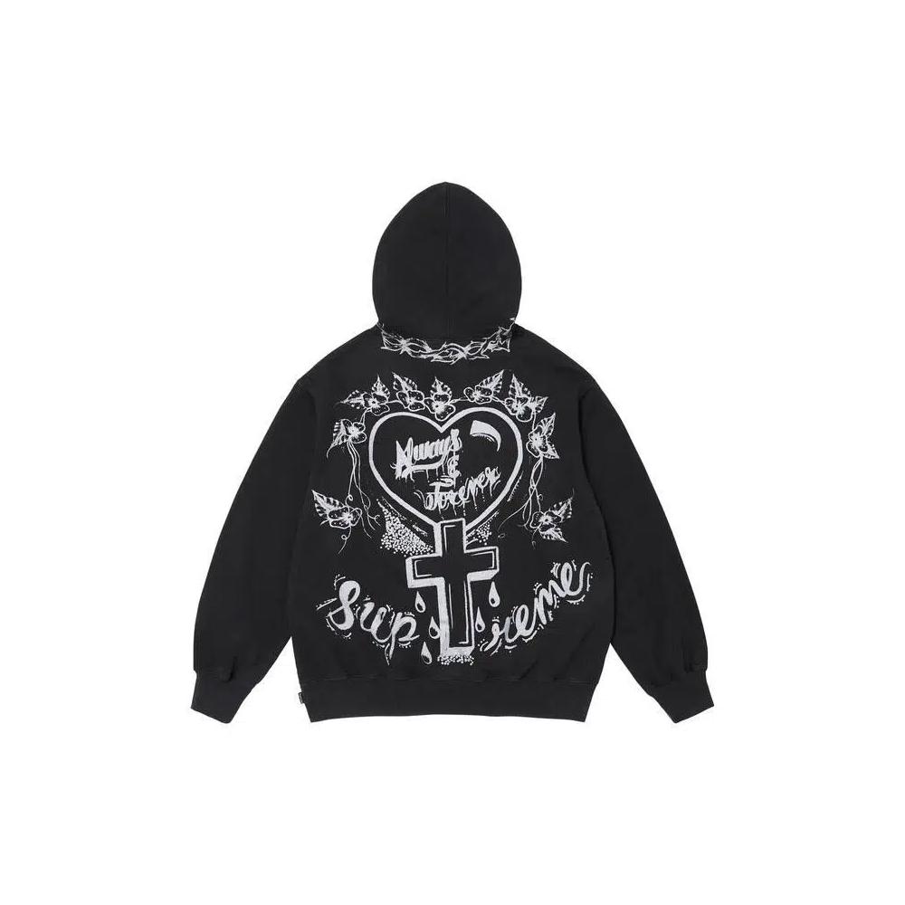 Худи Supreme Forever Hooded Sweatshirt 'Black' 1