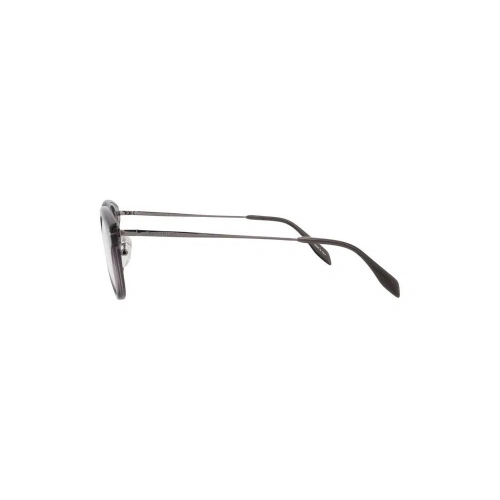 Очки Alexander McQueen Round-Frame Acetate Optical Frames 'Grey Ruthenium Transparent' 3