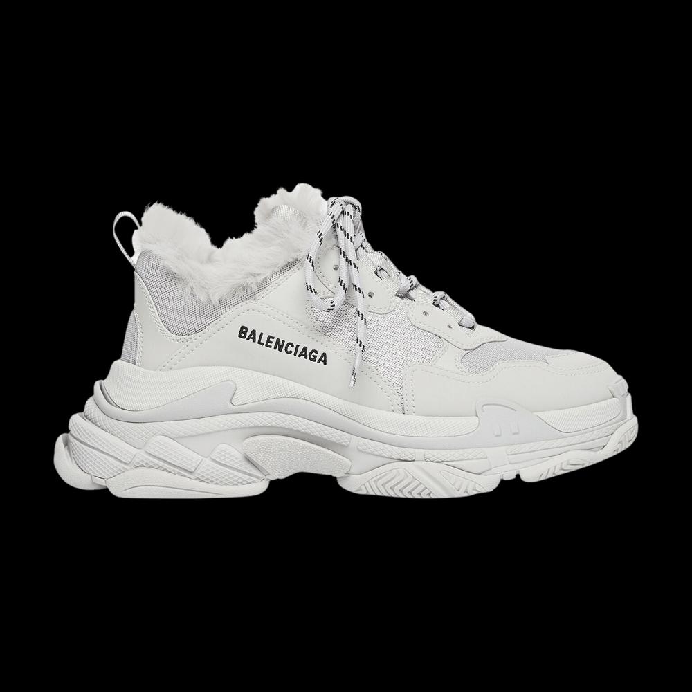 Кроссовки Balenciaga Triple S Sneaker 'Faux Fur - Grey' 1