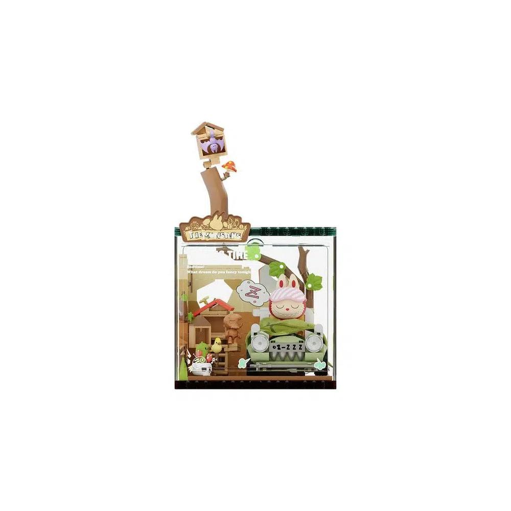 Коллекционные фигурки Pop Mart Pop Blocks Labubu THE MONSTERS Forest Secret Base Series Blocks Part 2 P10006 Block Figure 'Napping Time' 1
