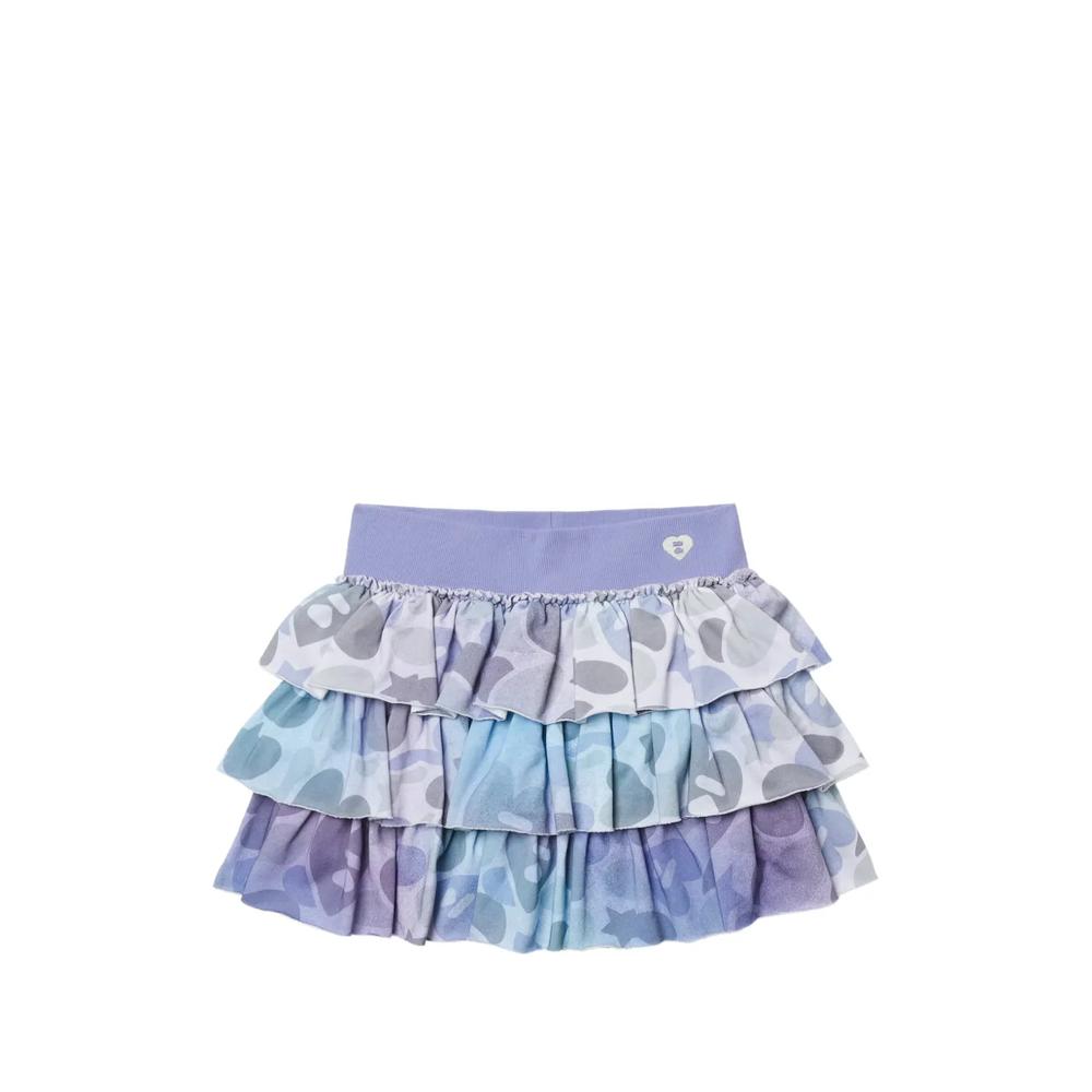 camouflage-print ruffled mini skirt 1