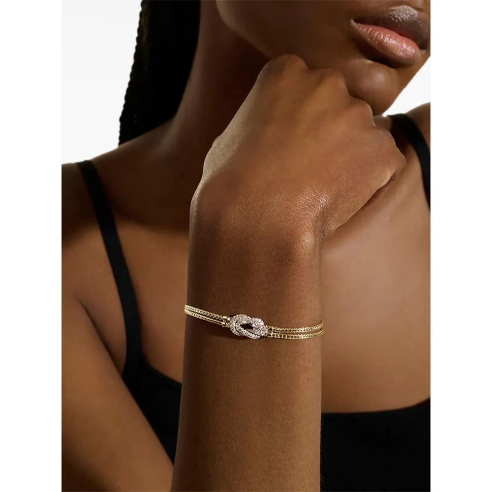 Браслет Love Knot из желтого золота с бриллиантами 2