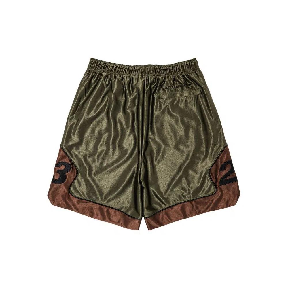 Шорты Supreme x Jordan Warm Up Short «Olive» 2