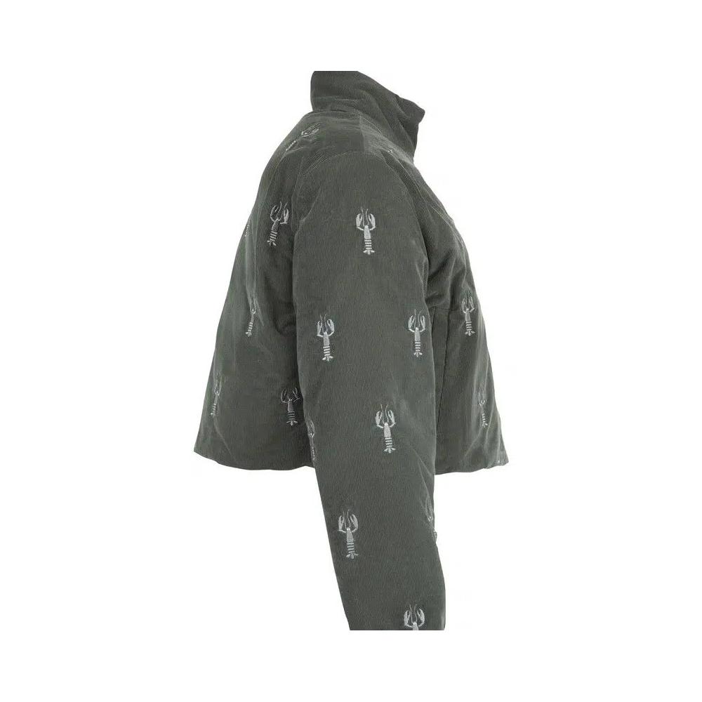 Пуховики Thom Browne Down Cropped Reversible Jacket «Средне-серый» 3