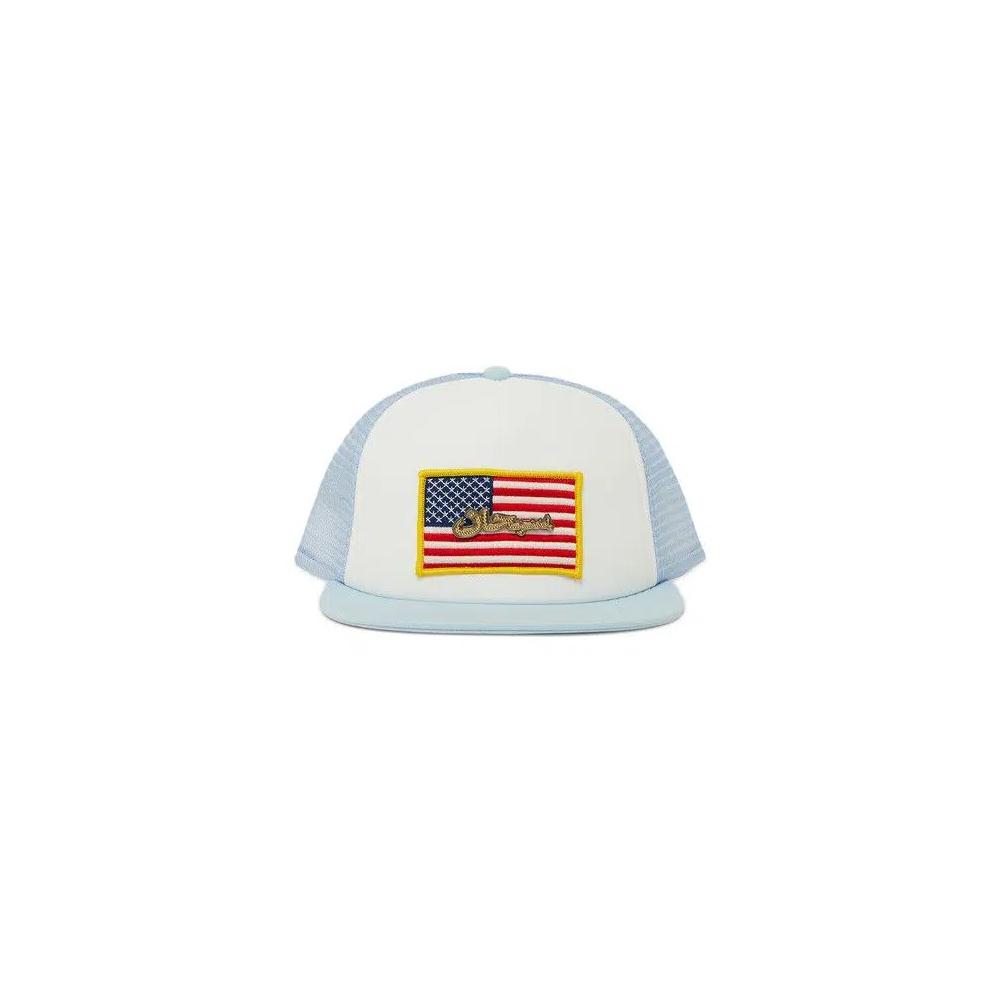 Снэпбэки Supreme Name Plate Mesh Back 5-Panel 'Light Blue' 1