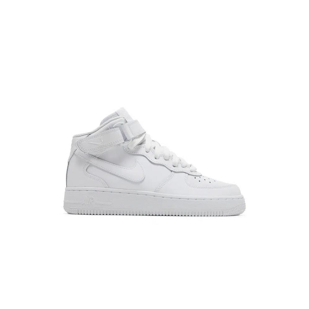 Кроссовки Nike Air Force 1 Mid LE GS 'Triple White' 1