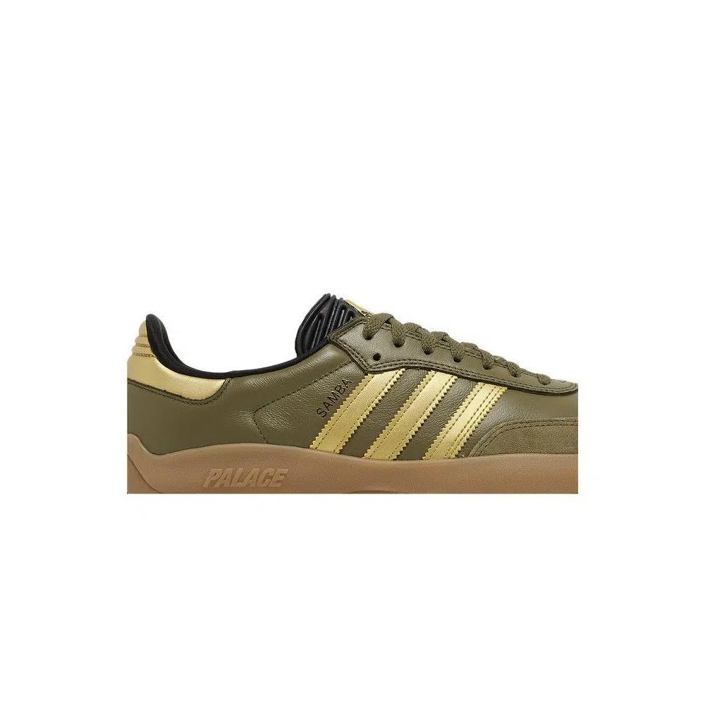 Кроссовки Palace x adidas Puig Samba 'Olive Gold' 2