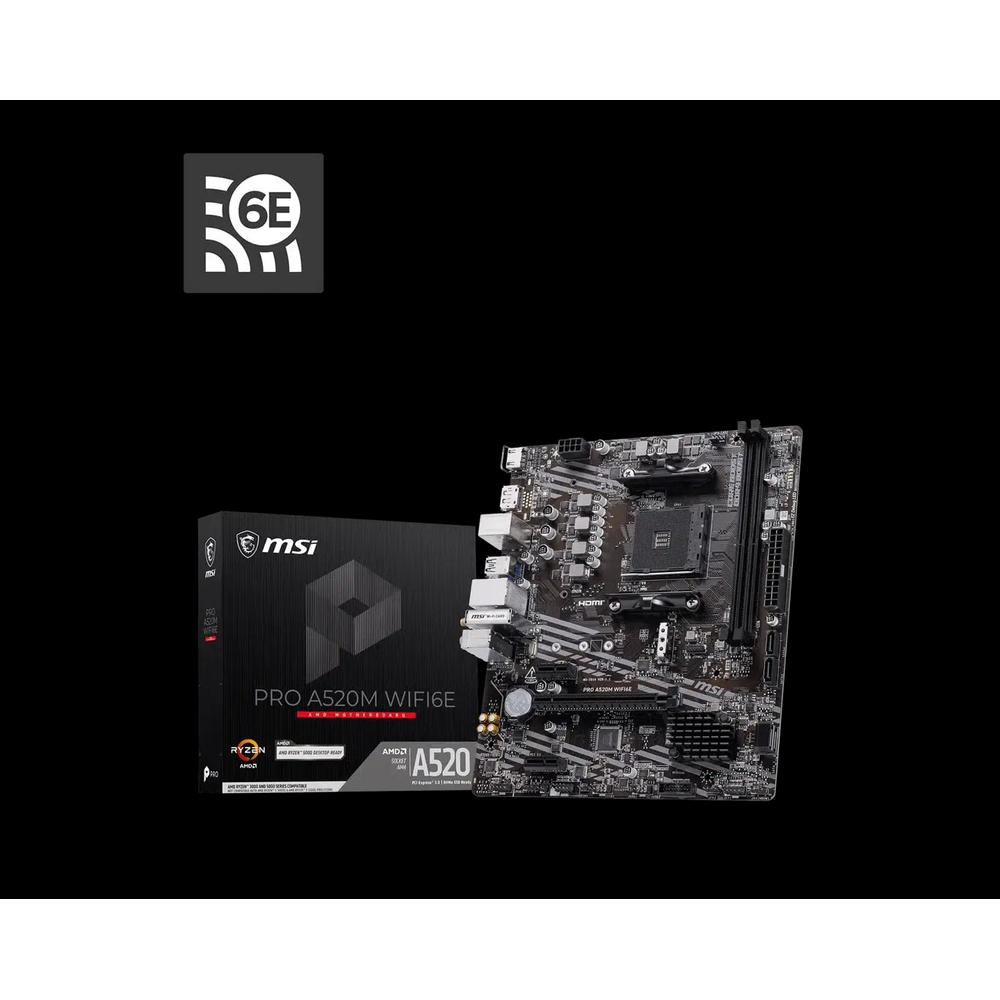 MSI PRO A520M WIFI6E Micro-ATX материнская плата 5