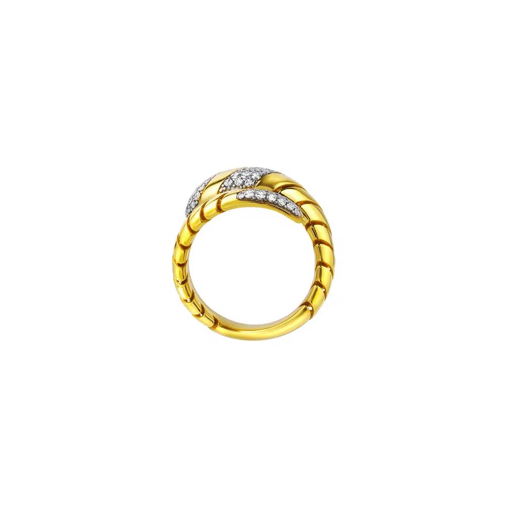 TOMEI Diamond Cut коллекция Elite Fasten кольцо, жёлтое золото 916/22K 3
