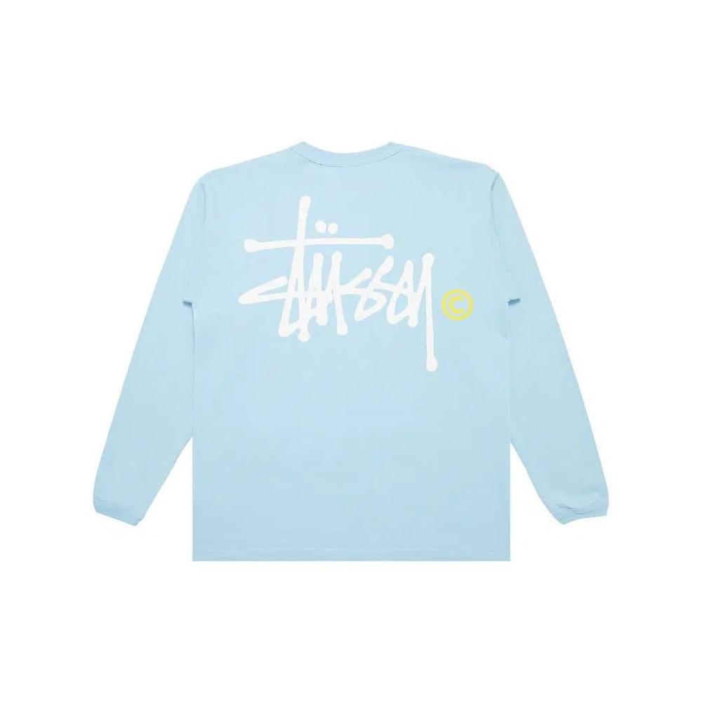 Футболки Stussy Gear Basic Logo Long-Sleeve 'Light Blue' 2
