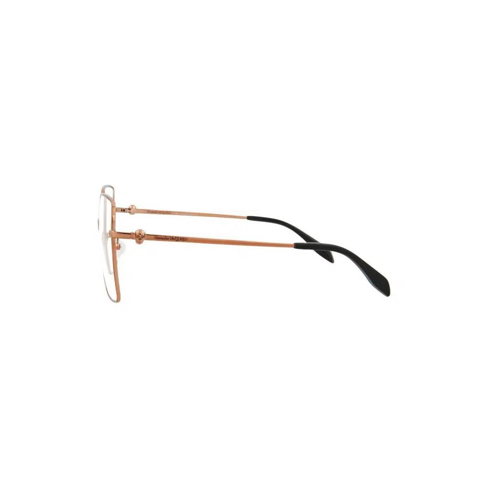 Очки Alexander McQueen Square-Frame Metal Optical Frames 'Nude Transparent' 3
