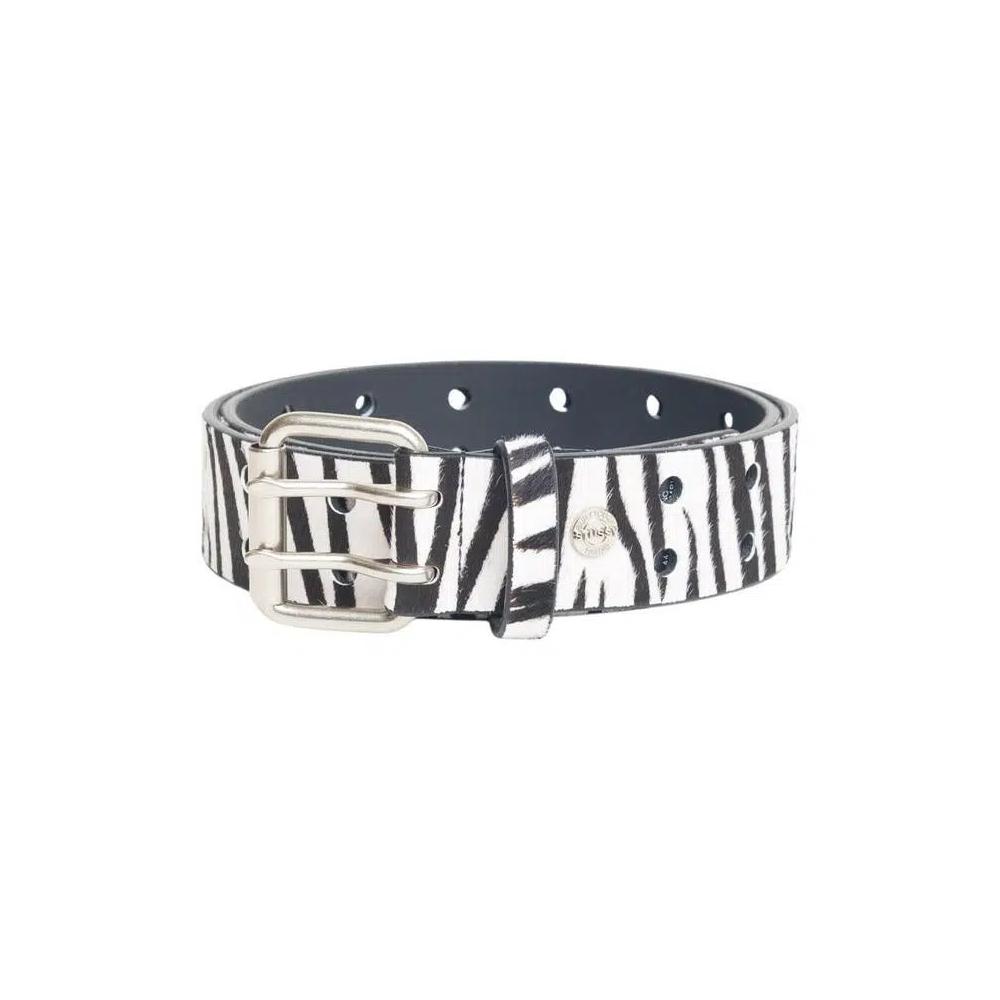 Ремни Stussy Punch Out Leather Belt 'Узор под зебру' 1