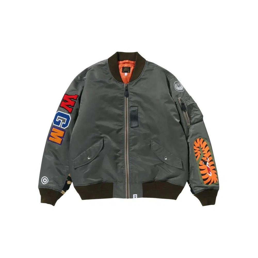 Бомберы BAPE Shark MA-1 Bomber Jacket 'Оливковый хаки' 1