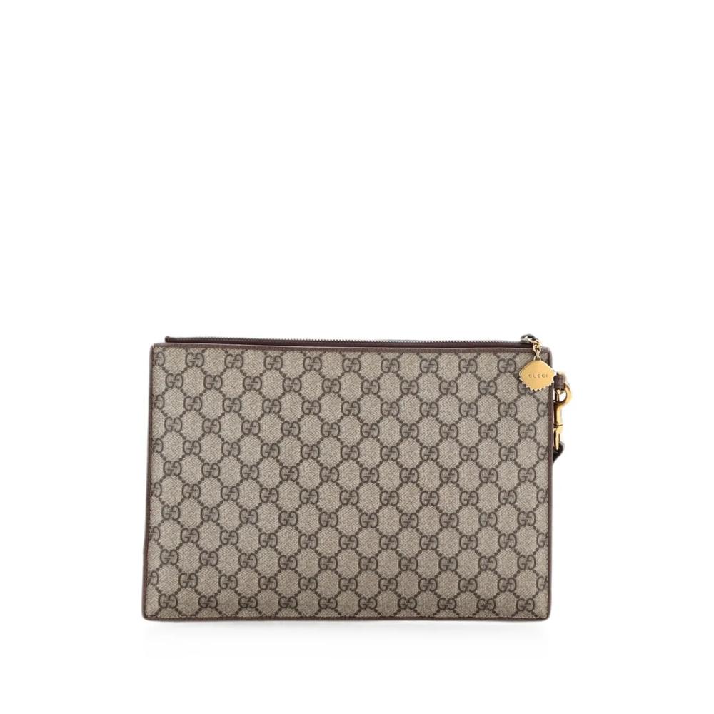 Клатч Courrier Pouch GG Coated Canvas with Applique 2