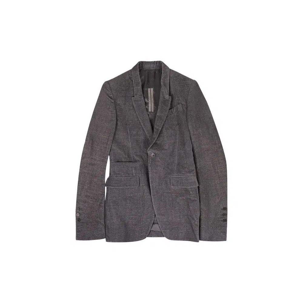 Блейзеры Rick Owens Woven Blazer 'Blue' 1