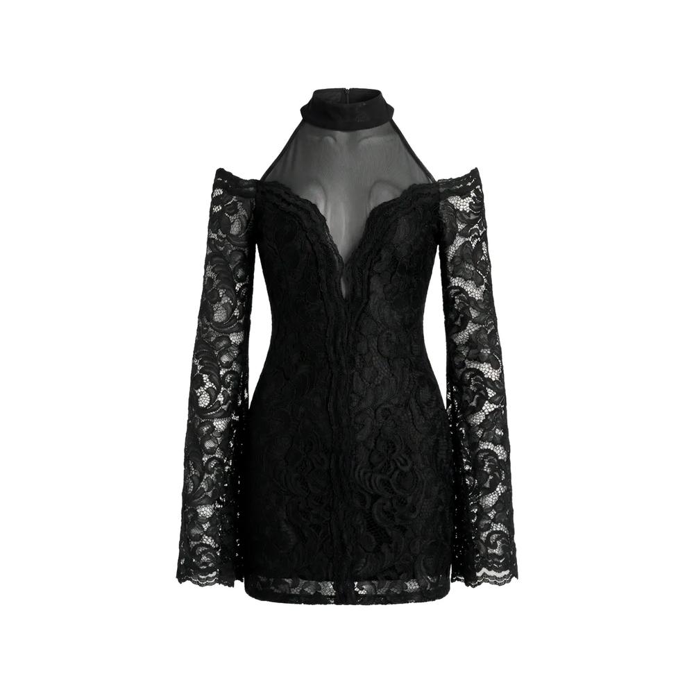 Мини платье Raven с открытыми плечами 1
