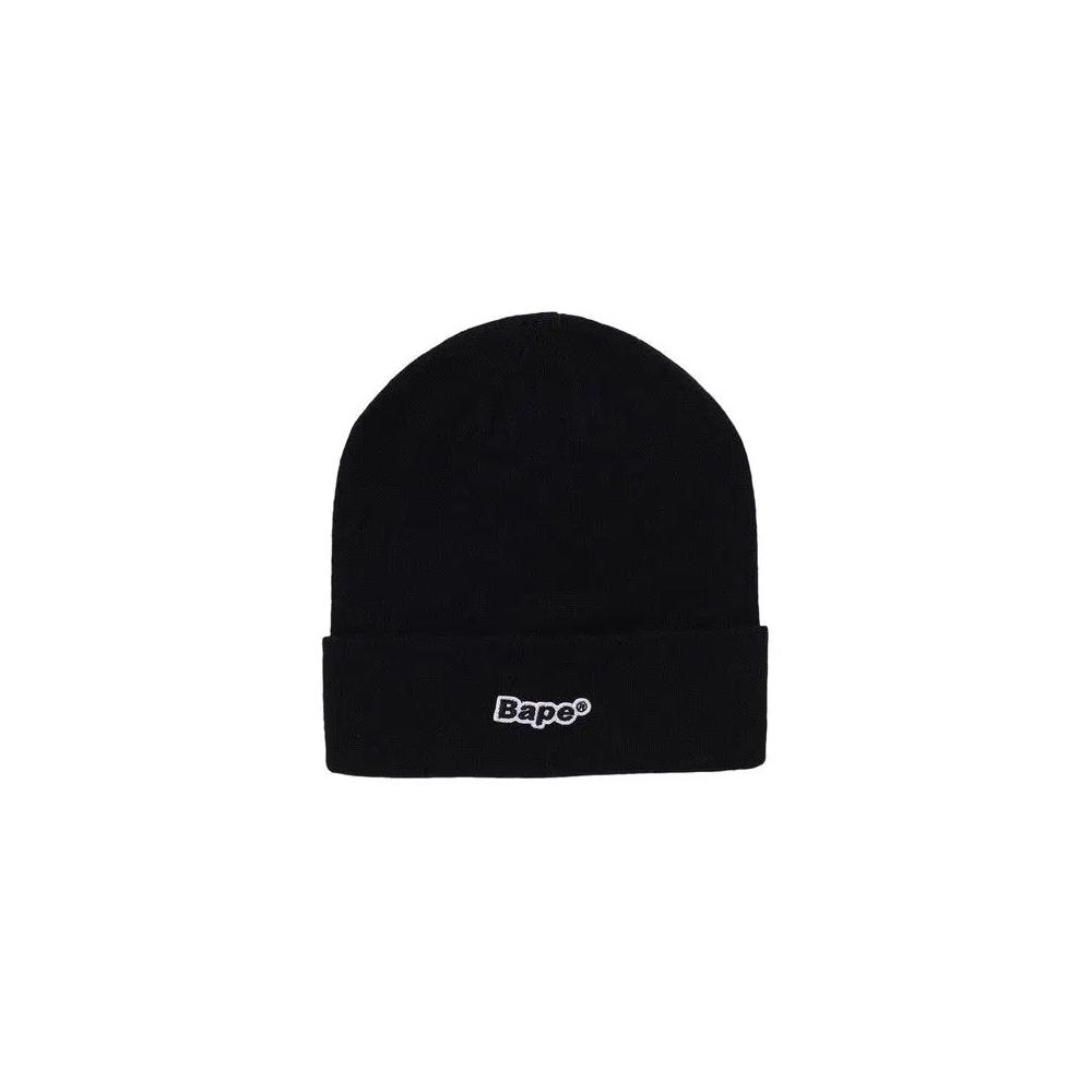 Шапки-бини BAPE Patch Knit Cap 'Black' 1