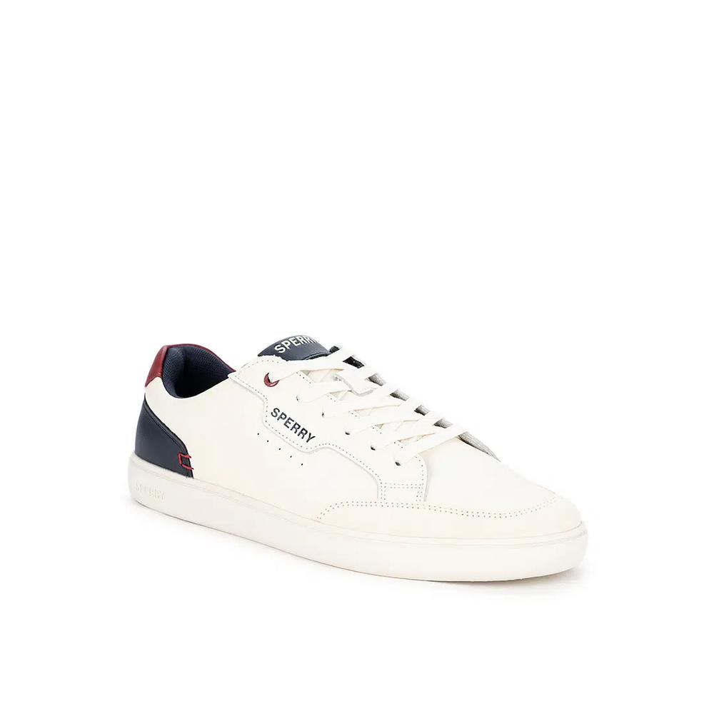 Мужские кожаные кроссовки Crew 90 Off White Navy Red 2