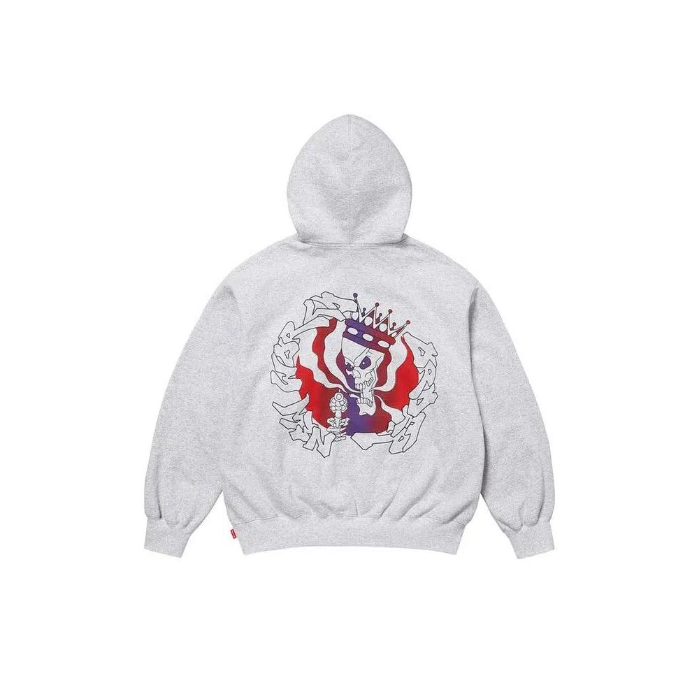 Худи Supreme New World Order Hooded Sweatshirt 'Ash Grey' 2