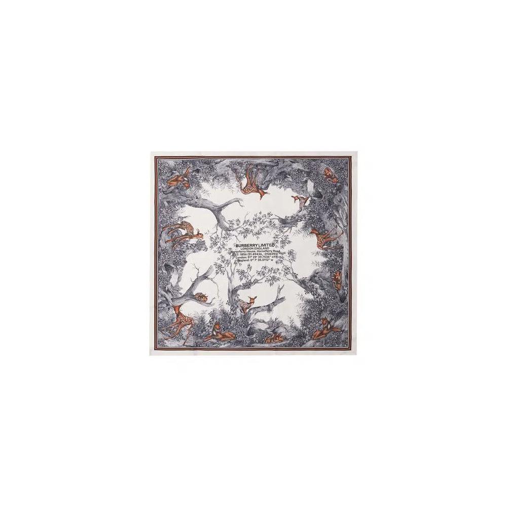Шарфы Burberry Montage Silk Scarf 'Light Walnut' 1
