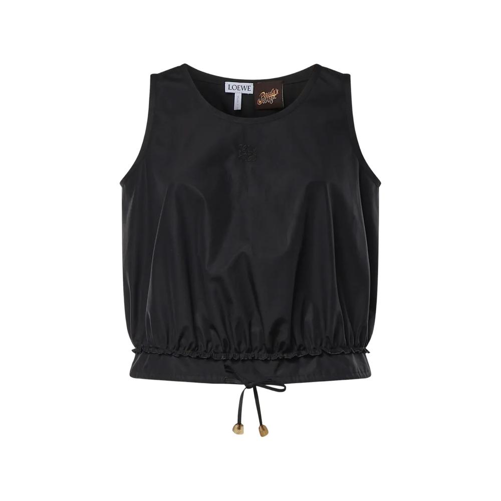 Anagram-embroidered drawstring tank top 1