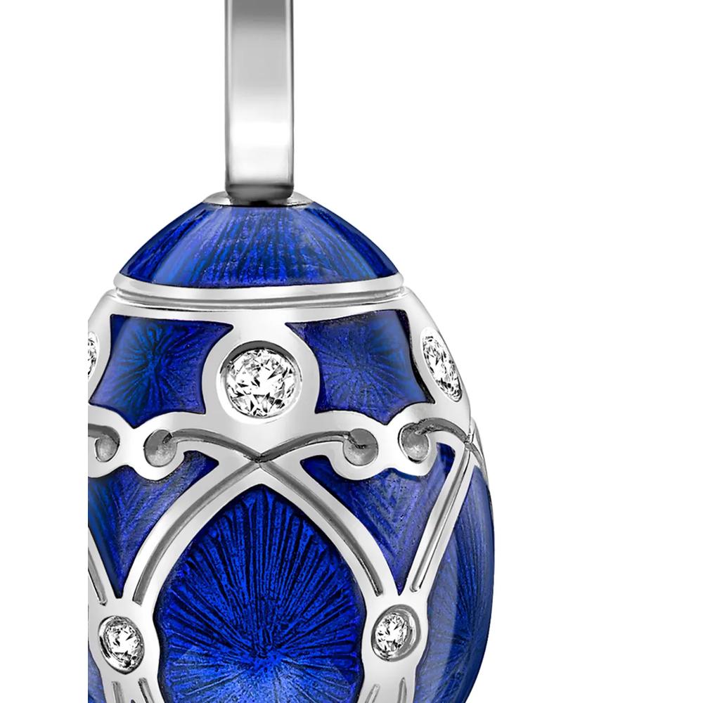 Подвеска Heritage Palais Egg из белого золота с бриллиантами 2