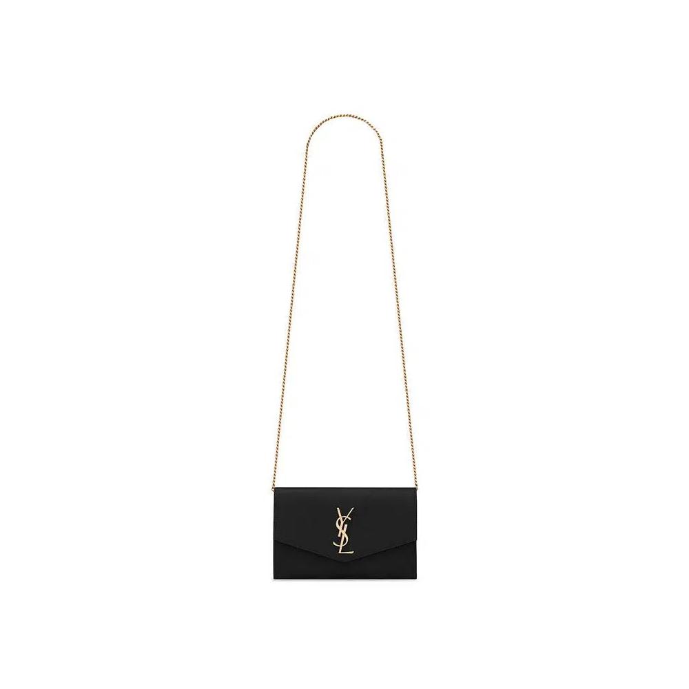 Сумки через плечо Saint Laurent Uptown Wallet На цепочке 'Неро' 1