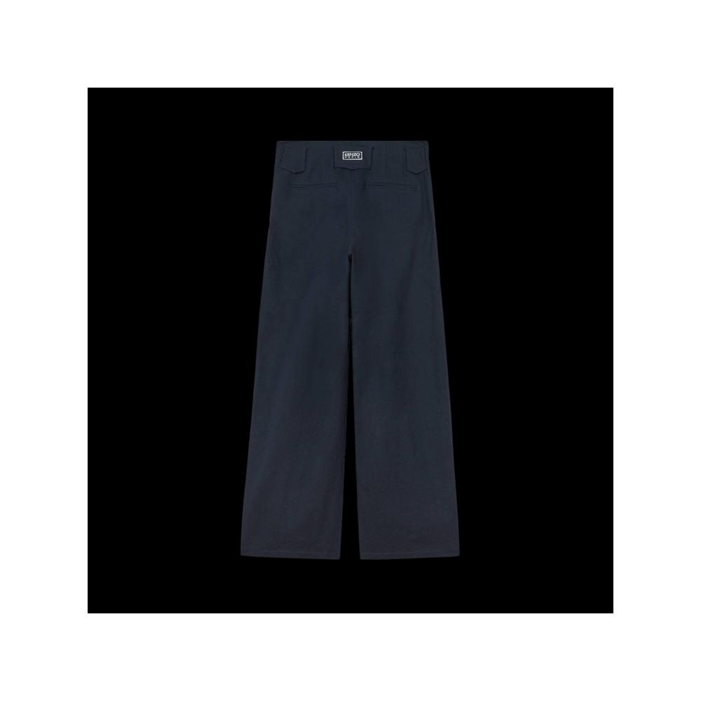 Брюки Kenzo Pleated Oversize Pant 'Синий/Черный' 2