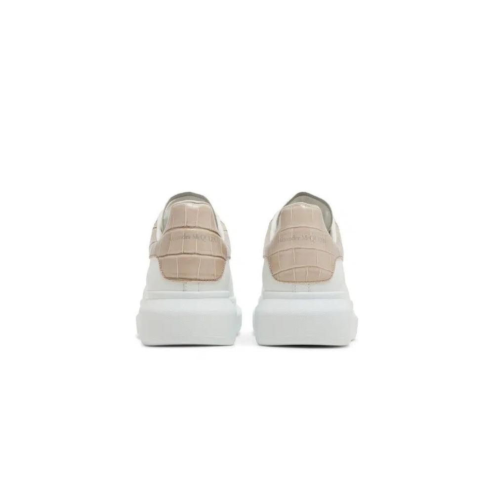 Кроссовки Alexander McQueen Oversized Sneaker 'Белый Бежевый Крокодил' 6