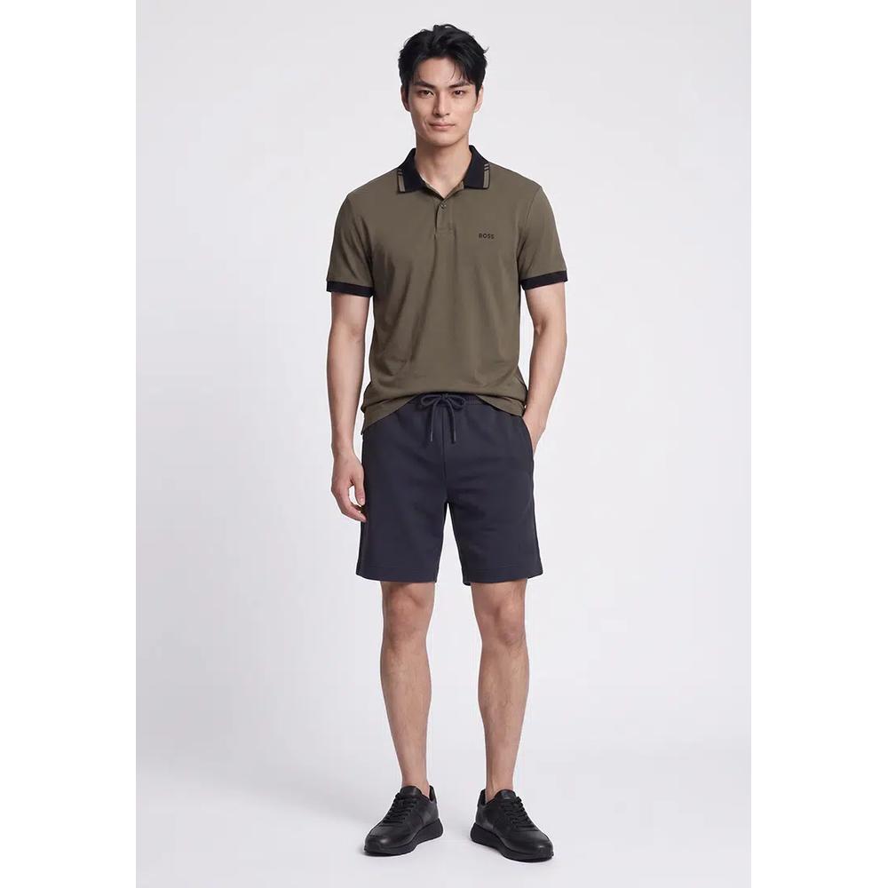 Хлопковое поло Slim Fit - BOSS Green 4