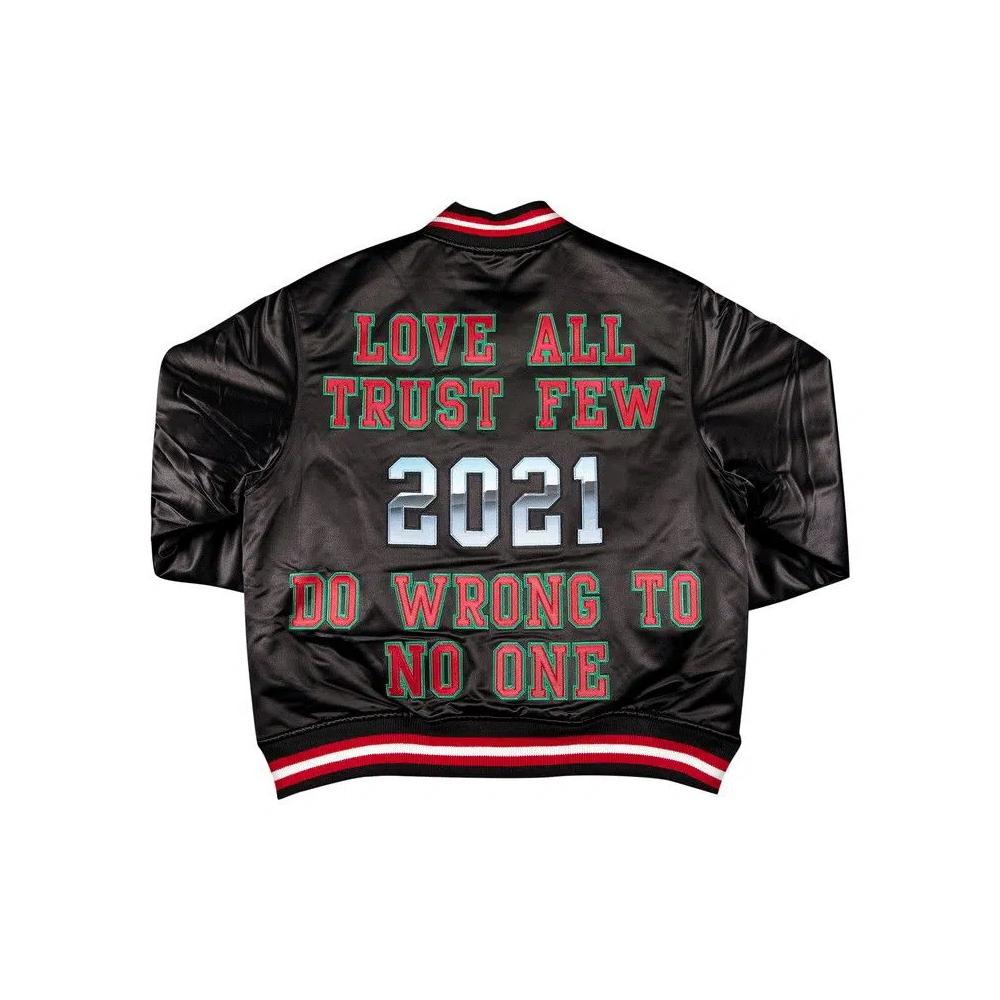 Куртки-варсити Supreme x Mitchell And Ness Satin Varsity Jacket 'Черный' 2