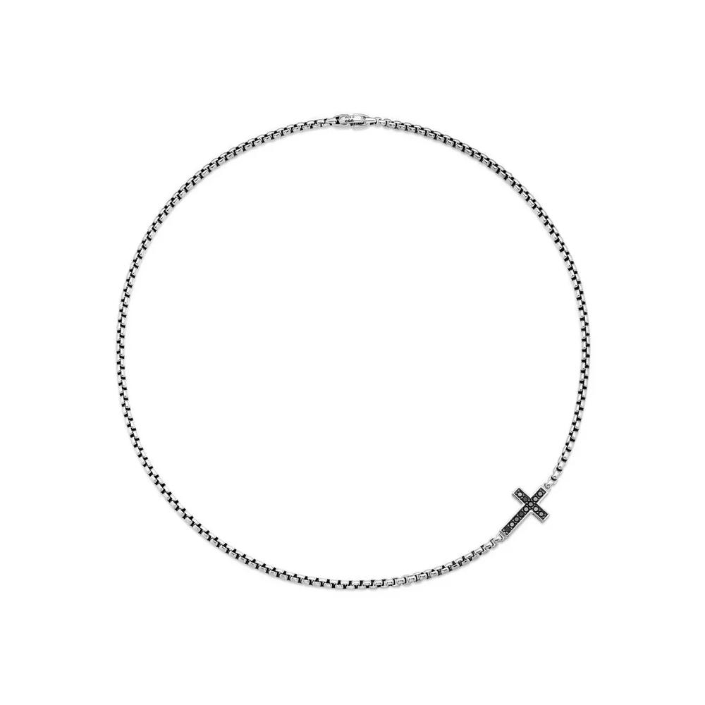 Серебряное колье с бриллиантами 1