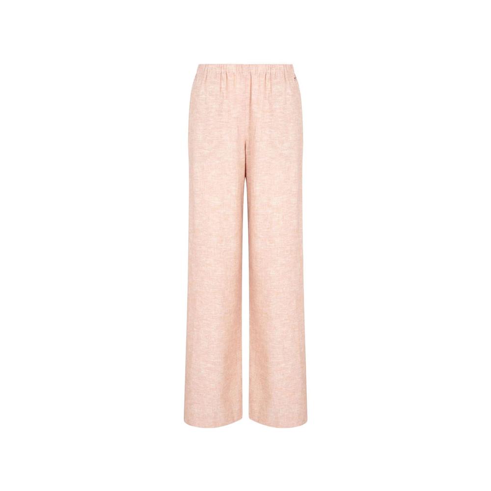 marl-effect wide-leg trousers 1
