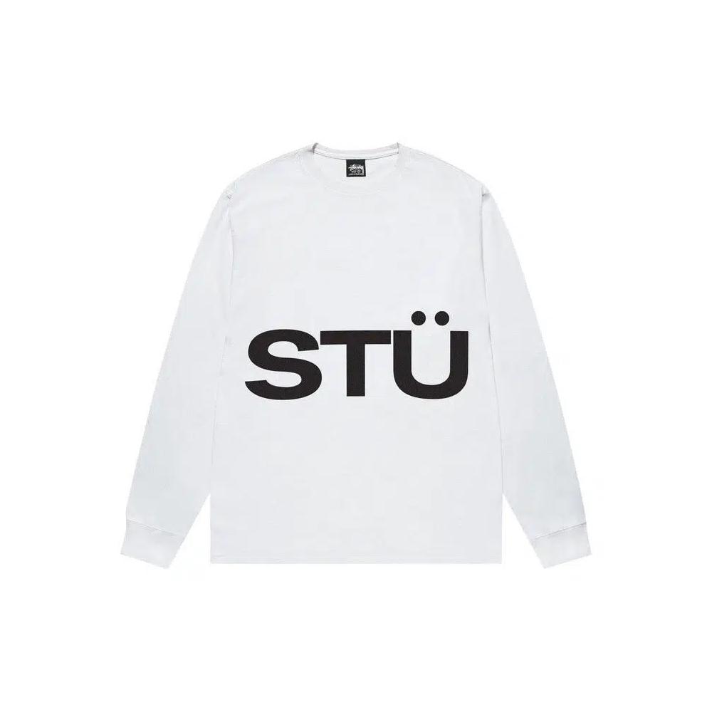 Топы Stussy All Caps Long-Sleeve Tee 'White' 1