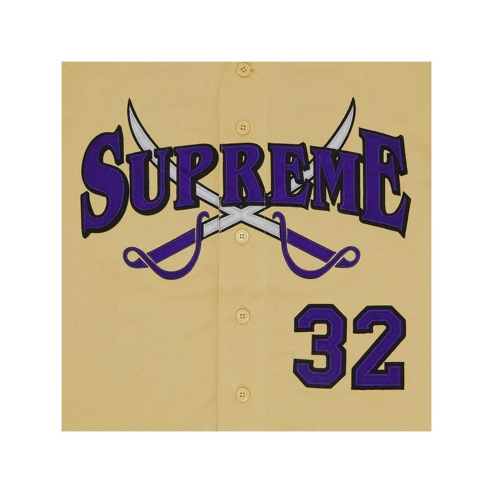 Топы Supreme Swords Baseball Jersey 'Gold' 3