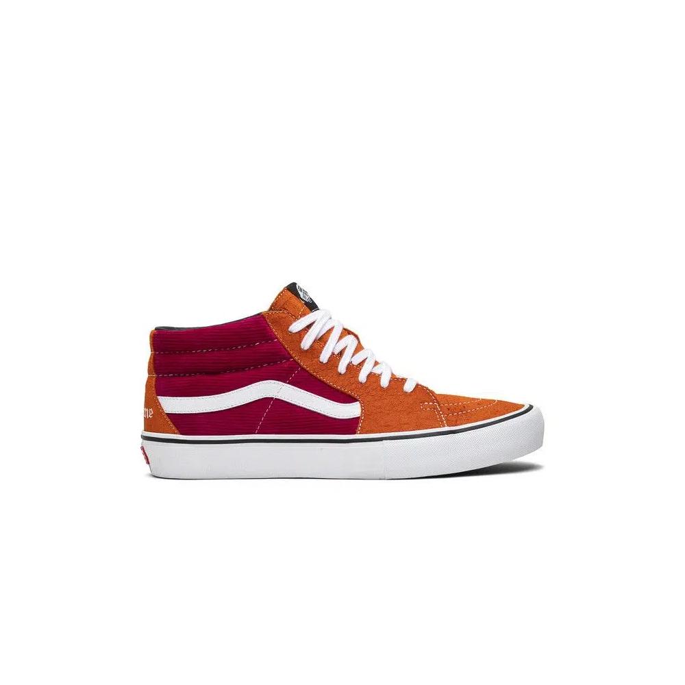Кроссовки Supreme x Vans Sk8 Mid Pro 'Велюр Крок' 1