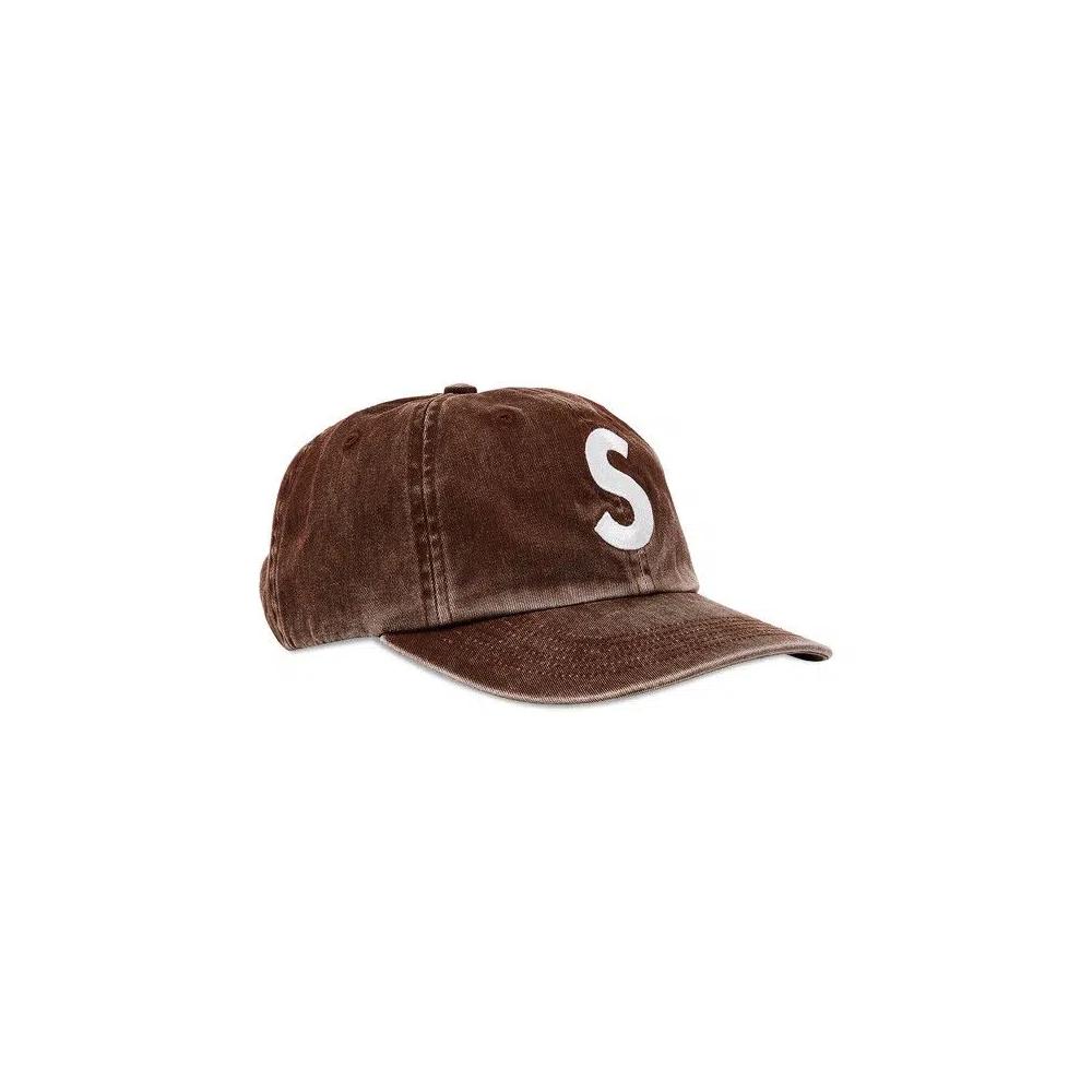 Снэпбэки Supreme Pigment Print S Logo 6-Panel 'Brown' 2