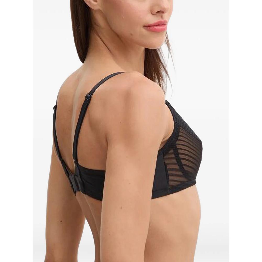 Pulp Play sheer horizontal-stripe bra 2
