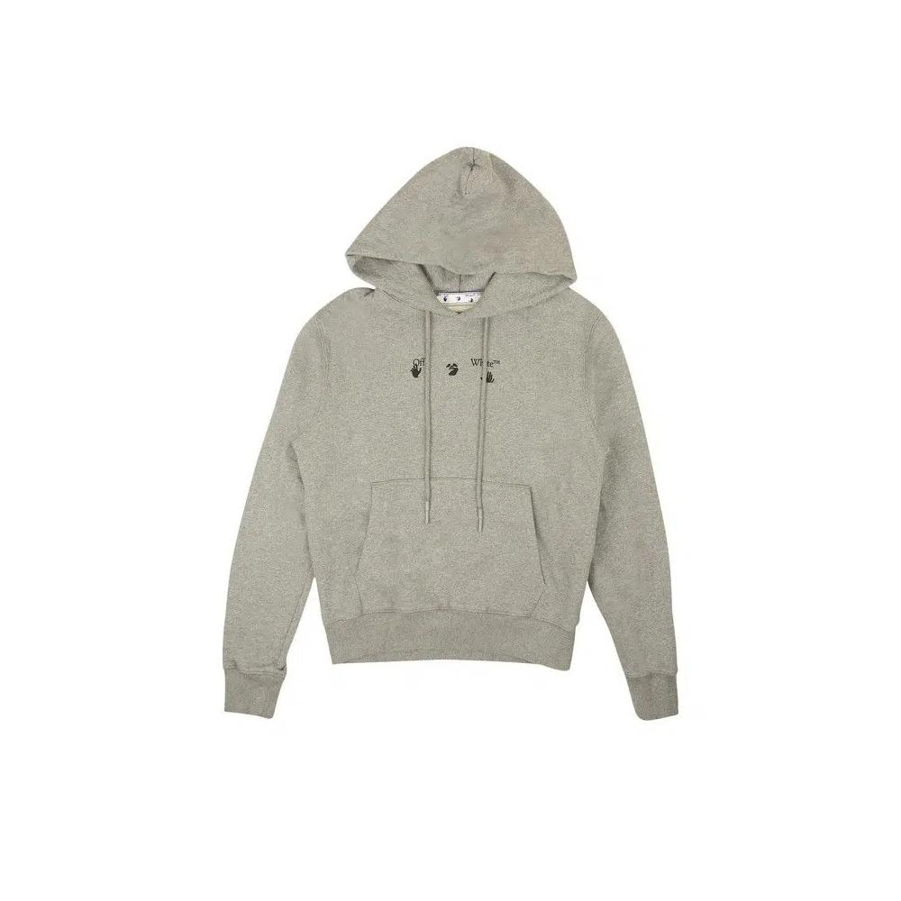Худи Off-White Marker Slim Hoodie 'Melange Grey/Blue' 1