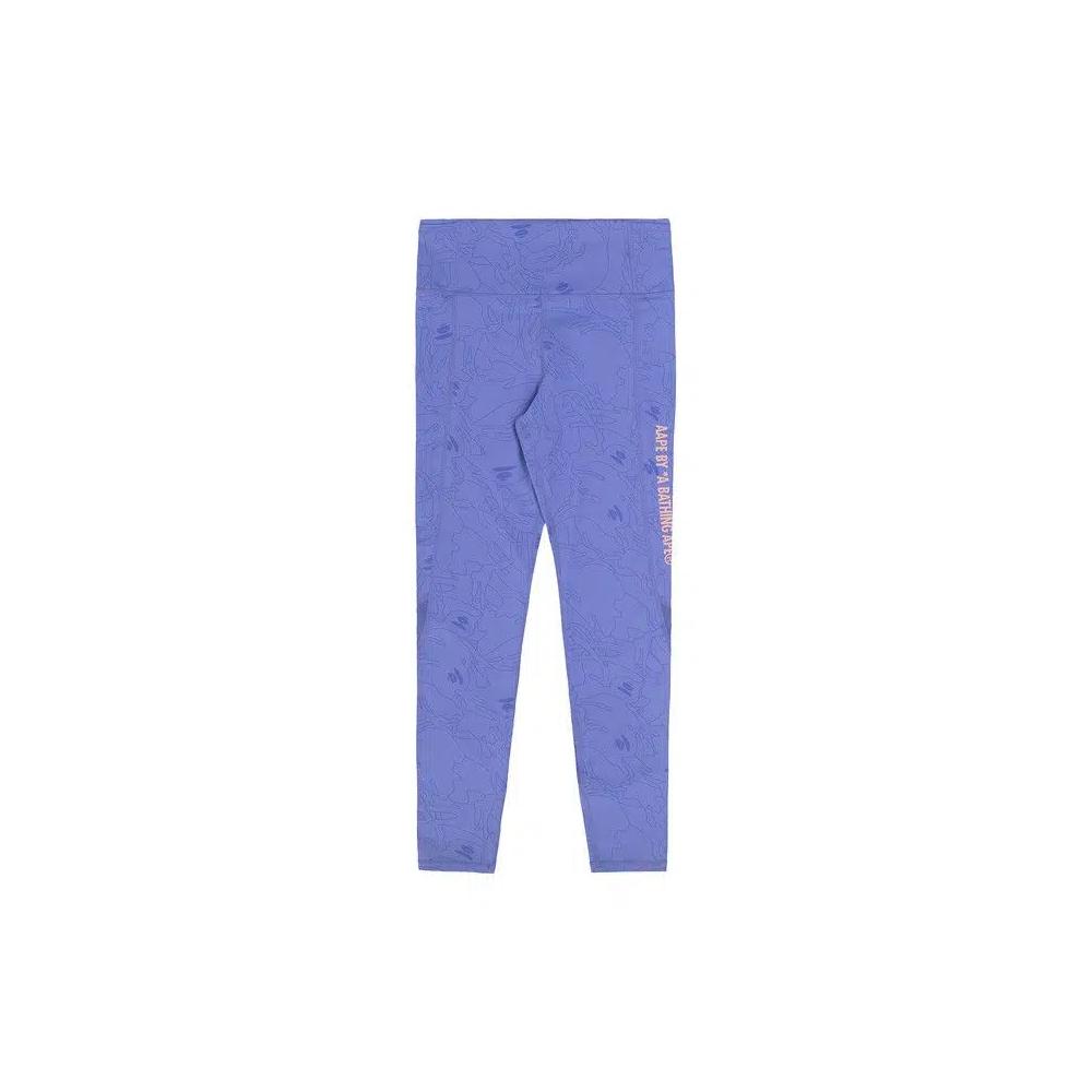 AAPE леггинсы с узором Moonface «Purple/Multi» 1