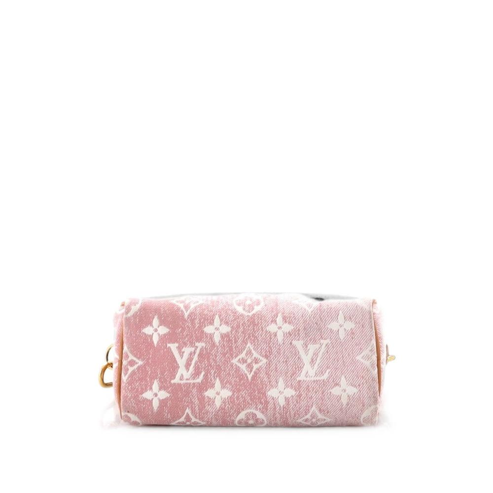 Speedy Bandouliere NM Bag Monogram Jacquard Denim Nano crossbody bag 2