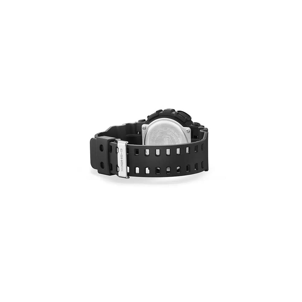 GA-100BEG-1A Мужские аналогово-цифровые часы, черный ремешок из смолы 4