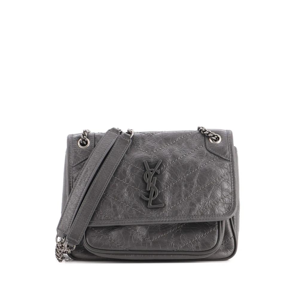 Сумка на плечо Niki Chain Flap Bag Matelasse Chevron Leather Baby 1