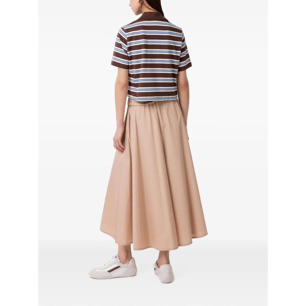 striped cropped polo shirt 3
