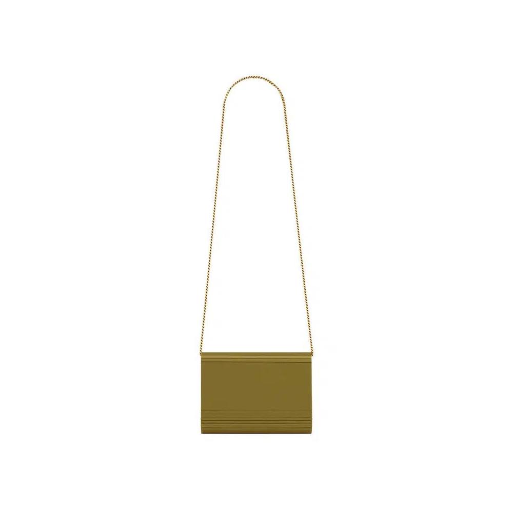 Сумки Saint Laurent Vicky Minaudière In Plexiglas 'Зеленый' 2