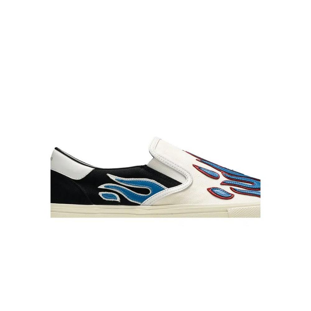 Кроссовки Amiri Slip-On 'Flame - Black White Blue' 2