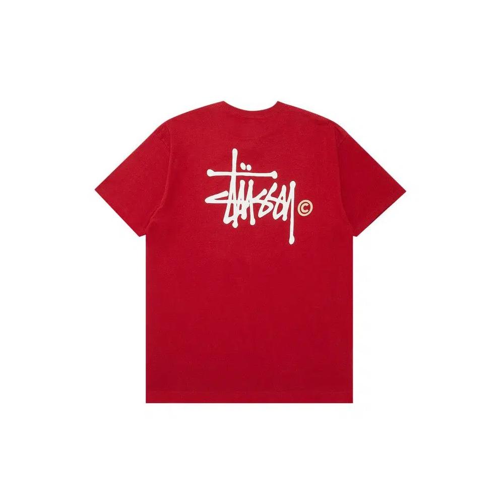 Футболки Stussy Basic Logo Tee 'Wine' 2