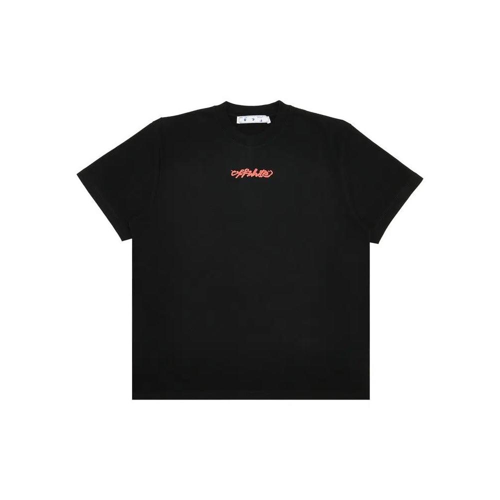 Футболки Off-White Arrow On Canvas Short-Sleeve Over Tee 'Black/Multicolor' 1