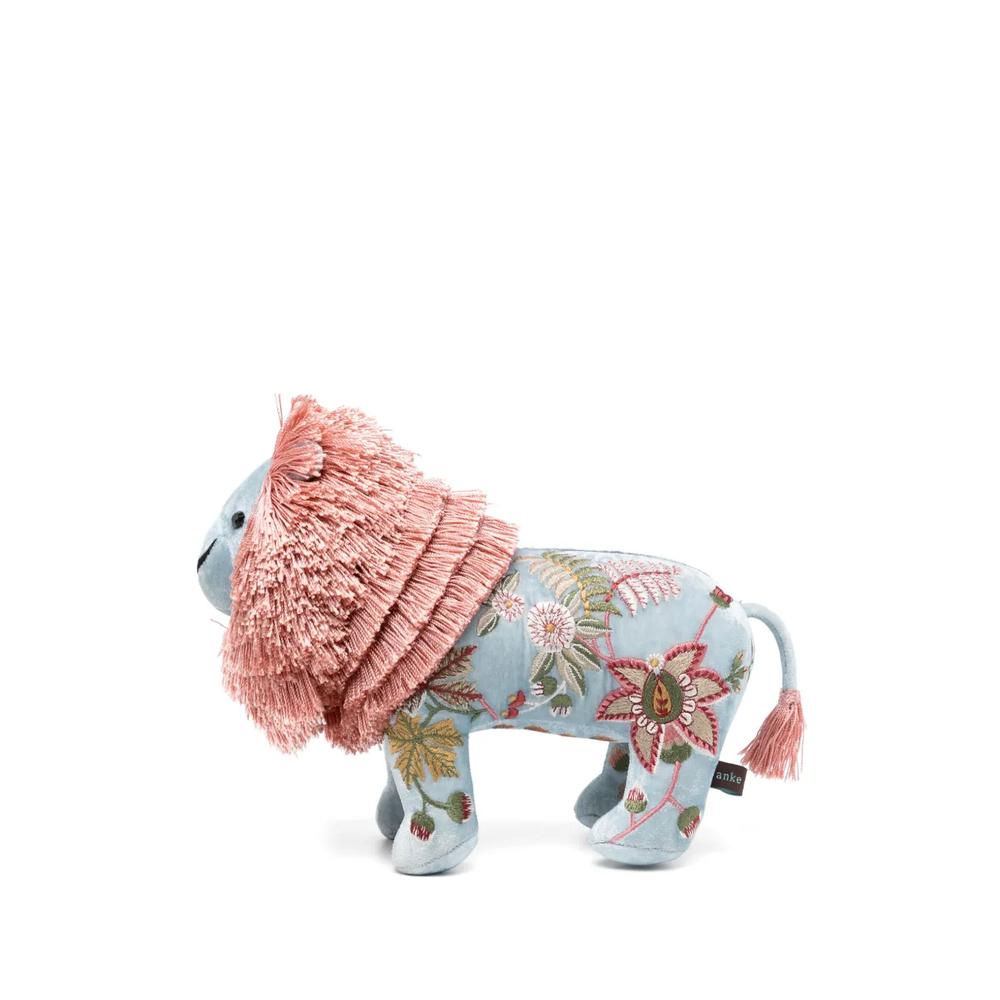 Мягкая игрушка в виде льва с вышивкой 2